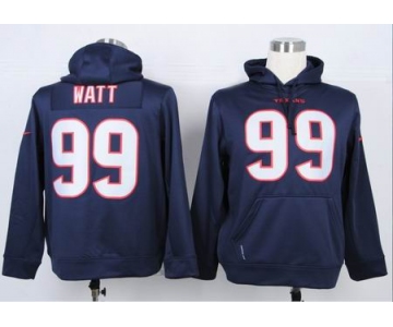 nike nfl jerseys houston texans #99 watt blue[pullover hooded sweatshirt]