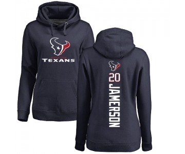 NFL Women's Nike Houston Texans #20 Justin Reid Navy Blue Backer Pullover Hoodie