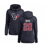 NFL Women's Nike Houston Texans #20 Justin Reid Navy Blue Name & Number Logo Pullover Hoodie