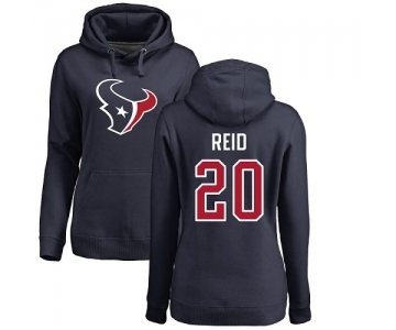 NFL Women's Nike Houston Texans #20 Justin Reid Navy Blue Name & Number Logo Pullover Hoodie