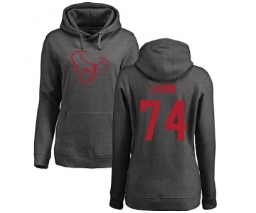 NFL Women's Nike Houston Texans #74 Kendall Lamm Ash One Color Pullover Hoodie