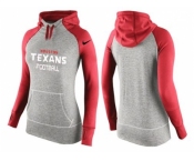 Women Nike Houston Texans Performance Hoodie Grey & Red_1