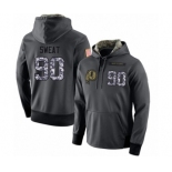 Football Men's Washington Redskins #90 Montez Sweat Stitched Black Anthracite Salute to Service Player Performance Hoodie