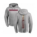 Football Washington Redskins #17 Terry McLaurin Ash Backer Pullover Hoodie