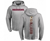 Football Washington Redskins #17 Terry McLaurin Ash Backer Pullover Hoodie