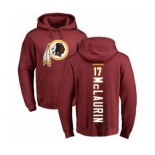 Football Washington Redskins #17 Terry McLaurin Maroon Backer Pullover Hoodie