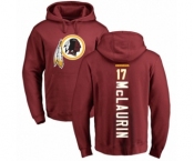 Football Washington Redskins #17 Terry McLaurin Maroon Backer Pullover Hoodie