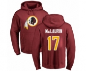 Football Washington Redskins #17 Terry McLaurin Maroon Name & Number Logo Pullover Hoodie