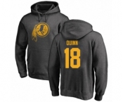 Football Washington Redskins #18 Trey Quinn Ash One Color Pullover Hoodie