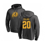 Football Washington Redskins #20 Landon Collins Ash One Color Pullover Hoodie