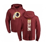 Football Washington Redskins #20 Landon Collins Maroon Backer Pullover Hoodie