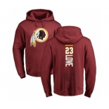 Football Washington Redskins #23 Bryce Love Maroon Backer Pullover Hoodie