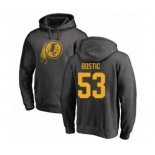 Football Washington Redskins #53 Jon Bostic Ash One Color Pullover Hoodie