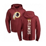 Football Washington Redskins #77 Ereck Flowers Maroon Backer Pullover Hoodie