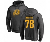 Football Washington Redskins #78 Wes Martin Ash One Color Pullover Hoodie