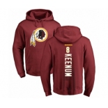 Football Washington Redskins #8 Case Keenum Maroon Backer Pullover Hoodie