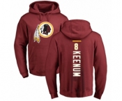 Football Washington Redskins #8 Case Keenum Maroon Backer Pullover Hoodie