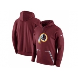 Men Washington Redskins Nike Burgundy Champ Drive Vapor Speed Pullover Hoodie