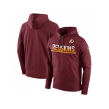 Men's Washington Redskins Nike Burgundy Sideline Circuit Pullover Performance Hoodie