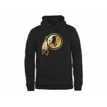 Men's Washington Redskins Pro Line Black Gold Collection Pullover Hoodie