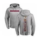 NFL Nike Washington Redskins #26 Adrian Peterson Ash Backer Pullover Hoodie