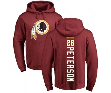 NFL Nike Washington Redskins #26 Adrian Peterson Maroon Backer Pullover Hoodie