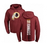 NFL Nike Washington Redskins #98 Matt Ioannidis Maroon Backer Pullover Hoodie