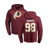 NFL Nike Washington Redskins #98 Matt Ioannidis Maroon Name & Number Logo Pullover Hoodie