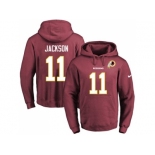 Nike Washington Redskins #11 DeSean Jackson Burgundy Red Name & Number Pullover NFL Hoodie