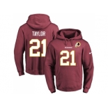 Nike Washington Redskins #21 Sean Taylor Burgundy Red Name & Number Pullover NFL Hoodie