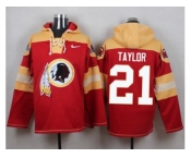 Nike Washington Redskins #21 Sean Taylor Burgundy Red Player Pullover NFL Hoodie