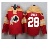 Nike Washington Redskins #28 Darrell Green Burgundy Red Player Pullover NFL Hoodie