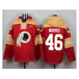 Nike Washington Redskins #46 Alfred Morris Burgundy Red Player Pullover NFL Hoodie