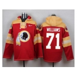 Nike Washington Redskins #71 Trent Williams Burgundy Red Player Pullover NFL Hoodie