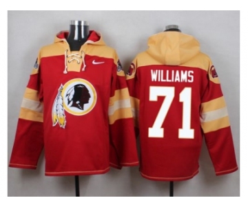 Nike Washington Redskins #71 Trent Williams Burgundy Red Player Pullover NFL Hoodie