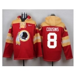 Nike Washington Redskins #8 Kirk Cousins Burgundy Red Player Pullover NFL Hoodie