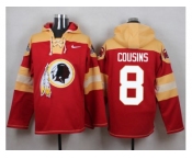 Nike Washington Redskins #8 Kirk Cousins Burgundy Red Player Pullover NFL Hoodie