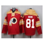 Nike Washington Redskins #81 Art Monk Burgundy Red Player Pullover NFL Hoodie