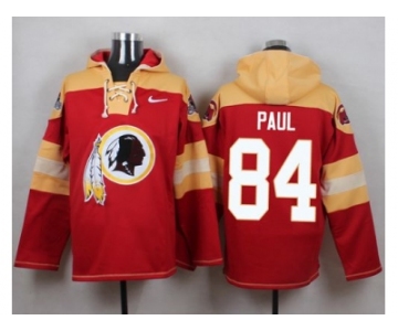 Nike Washington Redskins #84 Niles Paul Burgundy Red Player Pullover NFL Hoodie