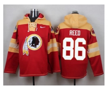 Nike Washington Redskins #86 Jordan Reed Burgundy Red Player Pullover NFL Hoodie