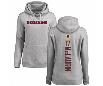 Football Women's Washington Redskins #17 Terry McLaurin Ash Backer Pullover Hoodie