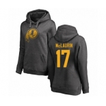 Football Women's Washington Redskins #17 Terry McLaurin Ash One Color Pullover Hoodie