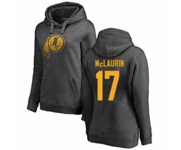 Football Women's Washington Redskins #17 Terry McLaurin Ash One Color Pullover Hoodie