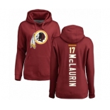 Football Women's Washington Redskins #17 Terry McLaurin Maroon Backer Pullover Hoodie