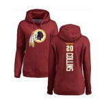 Football Women's Washington Redskins #20 Landon Collins Maroon Backer Pullover Hoodie