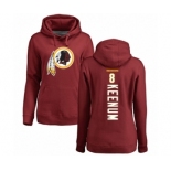 Football Women's Washington Redskins #8 Case Keenum Maroon Backer Pullover Hoodie