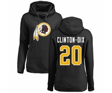 NFL Women's Nike Washington Redskins #20 Ha Clinton-Dix Black Name & Number Logo Pullover Hoodie