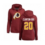 NFL Women's Nike Washington Redskins #20 Ha Clinton-Dix Maroon Name & Number Logo Pullover Hoodie