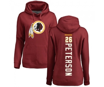 NFL Women's Nike Washington Redskins #26 Adrian Peterson Maroon Backer Pullover Hoodie