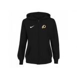 Women Washington Redskins Stadium Rally Full Zip Hoodie Black